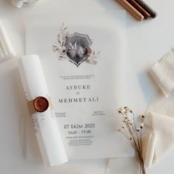 Faire Part Mariage Chic en Rouleau