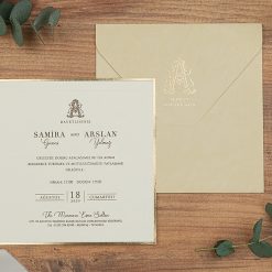 Faire Part Mariage Beige